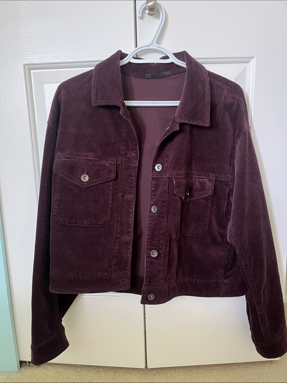 Uniqlo Women's Corduroy Jacket in Deep Plum